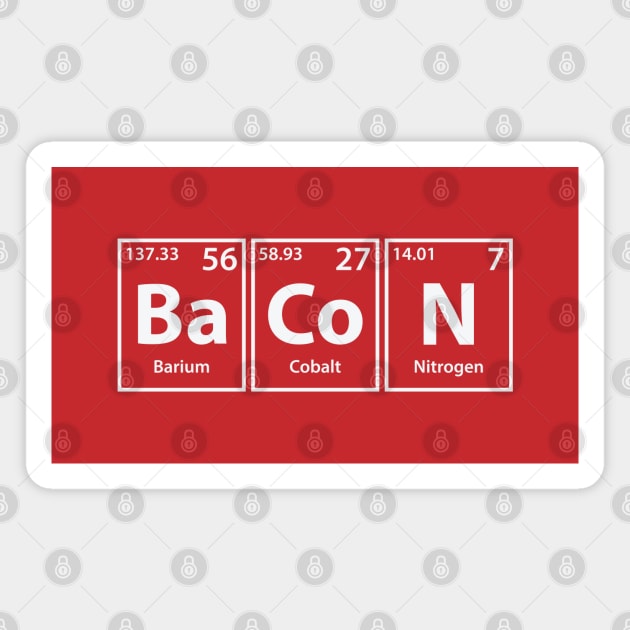 Bacon Elements Spelling Magnet by cerebrands